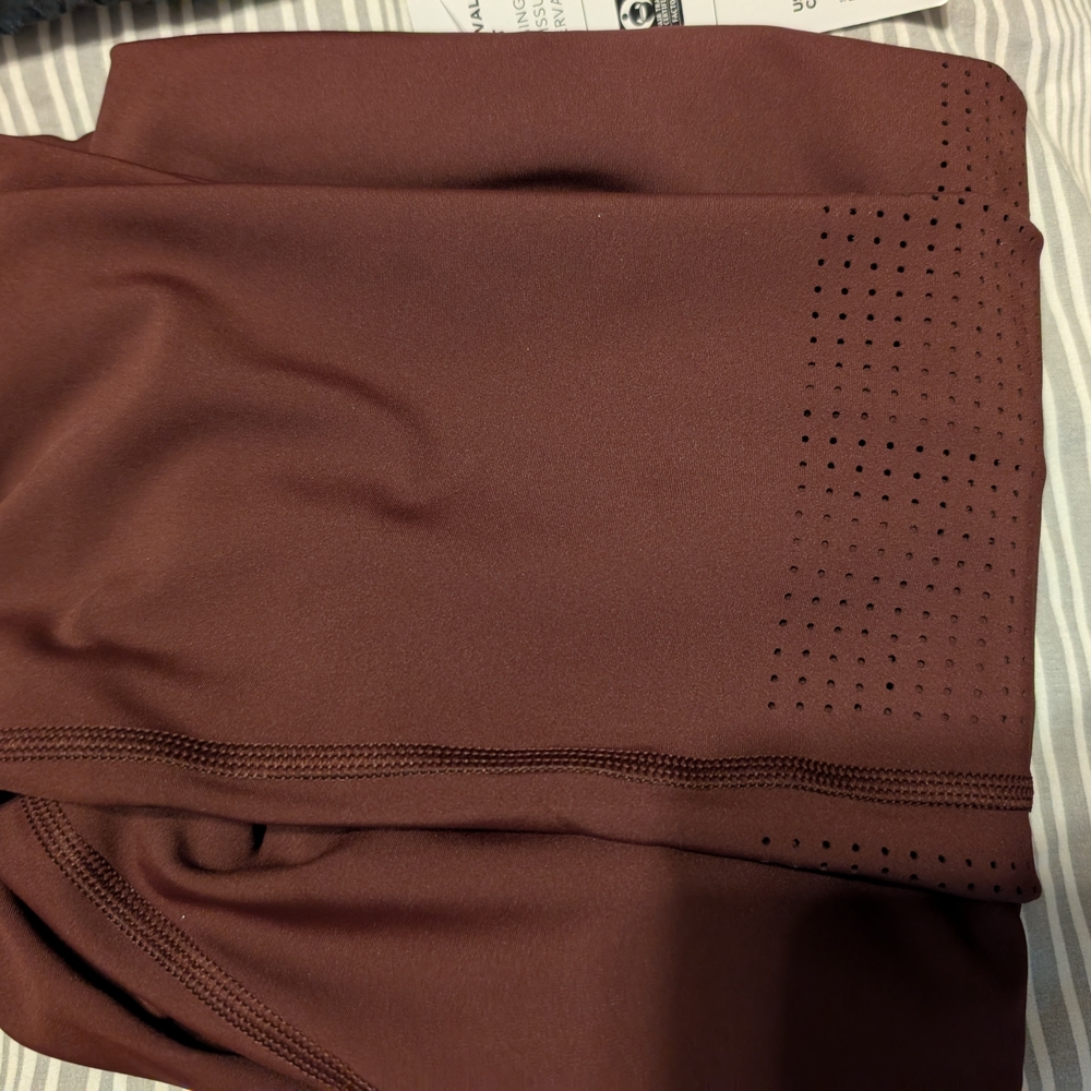 Athleta Brown Perforated Tights